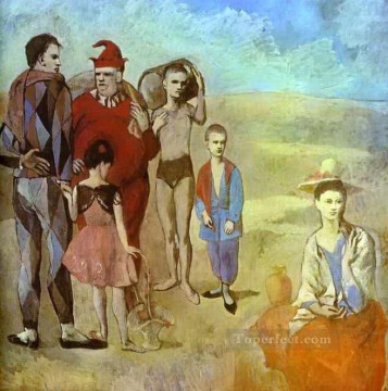 company of captain reinier reael known as themeagre company Painting - The Family of Saltimbanques 1905 cubist Pablo Picasso